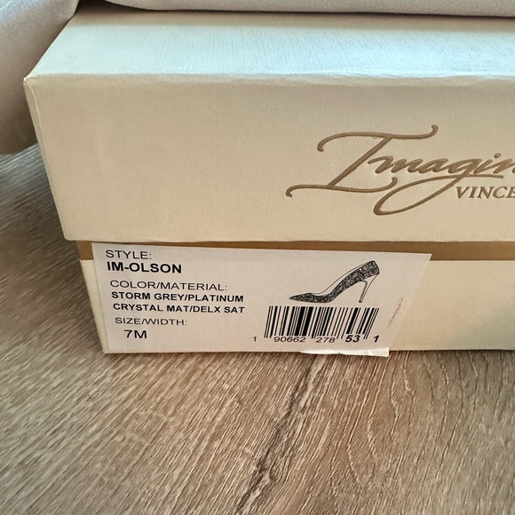 Vince camuto grey sequins heels - Picture 2 of 12